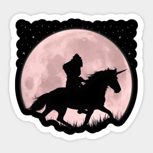 Bigfoot Rding Unicorn Sticker